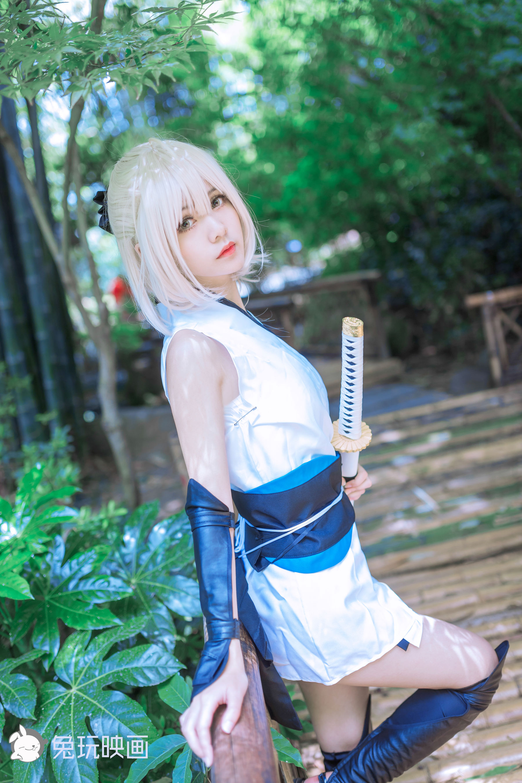 [兔玩映画] - 冲田总司和saber（47P）-爱变色