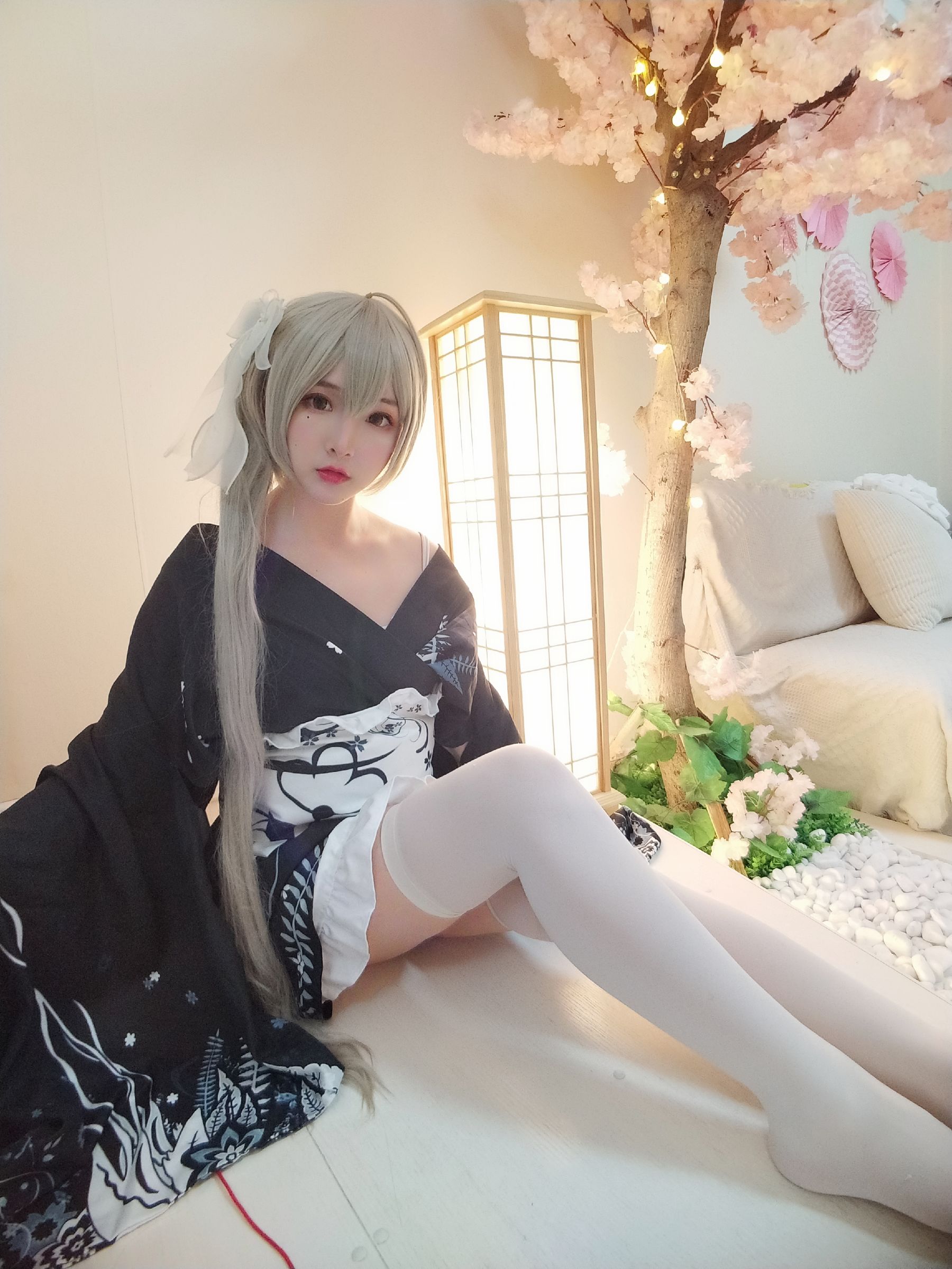 [COS福利] 二次元美女古川kagura - 穹妹和服（32P）-爱变色