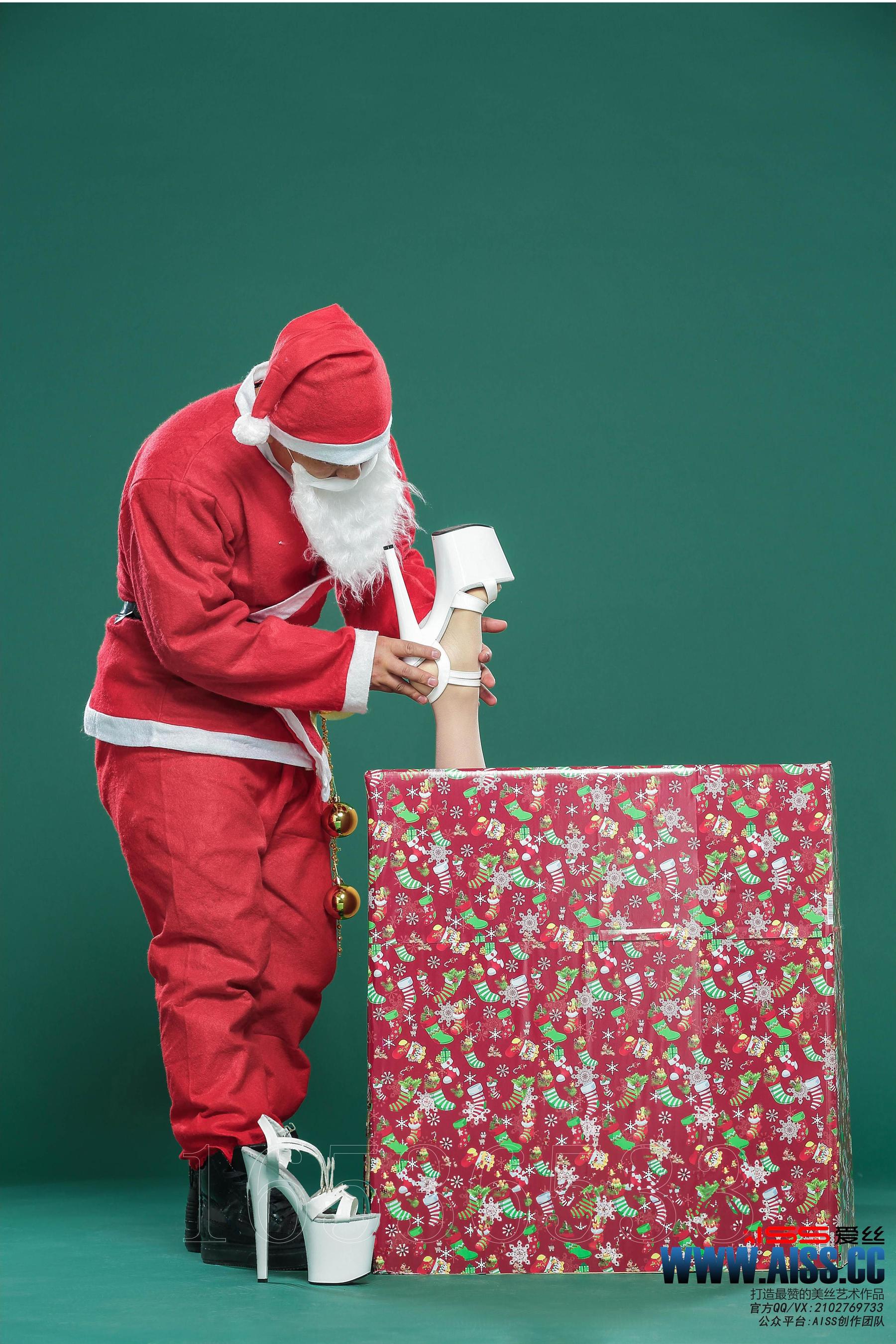 陈雅漫/松果儿《圣诞丝袜狂欢》 [AISS爱丝]（119P）