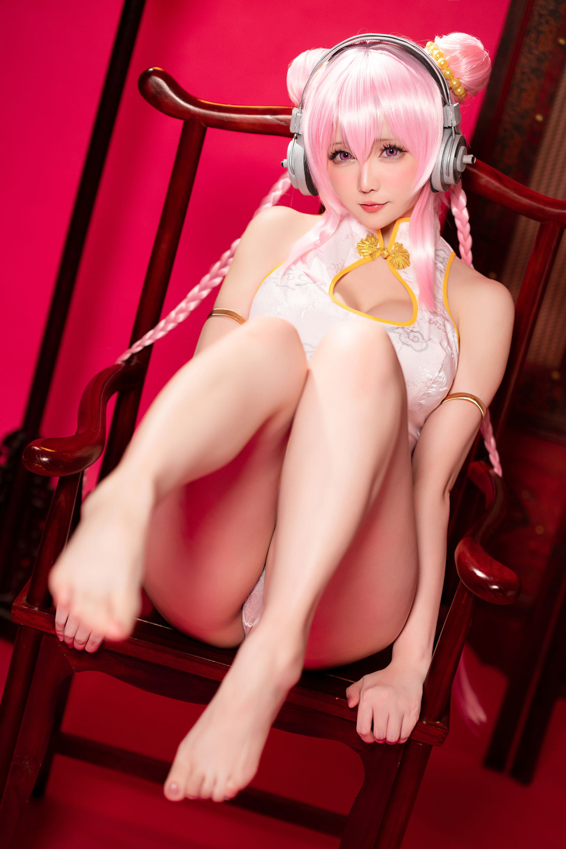 Coser小姐姐星之迟迟 - 超级索尼子 旗袍（41P）