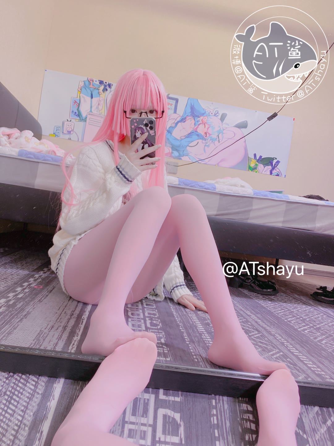 AT鲨 粉色（47P）