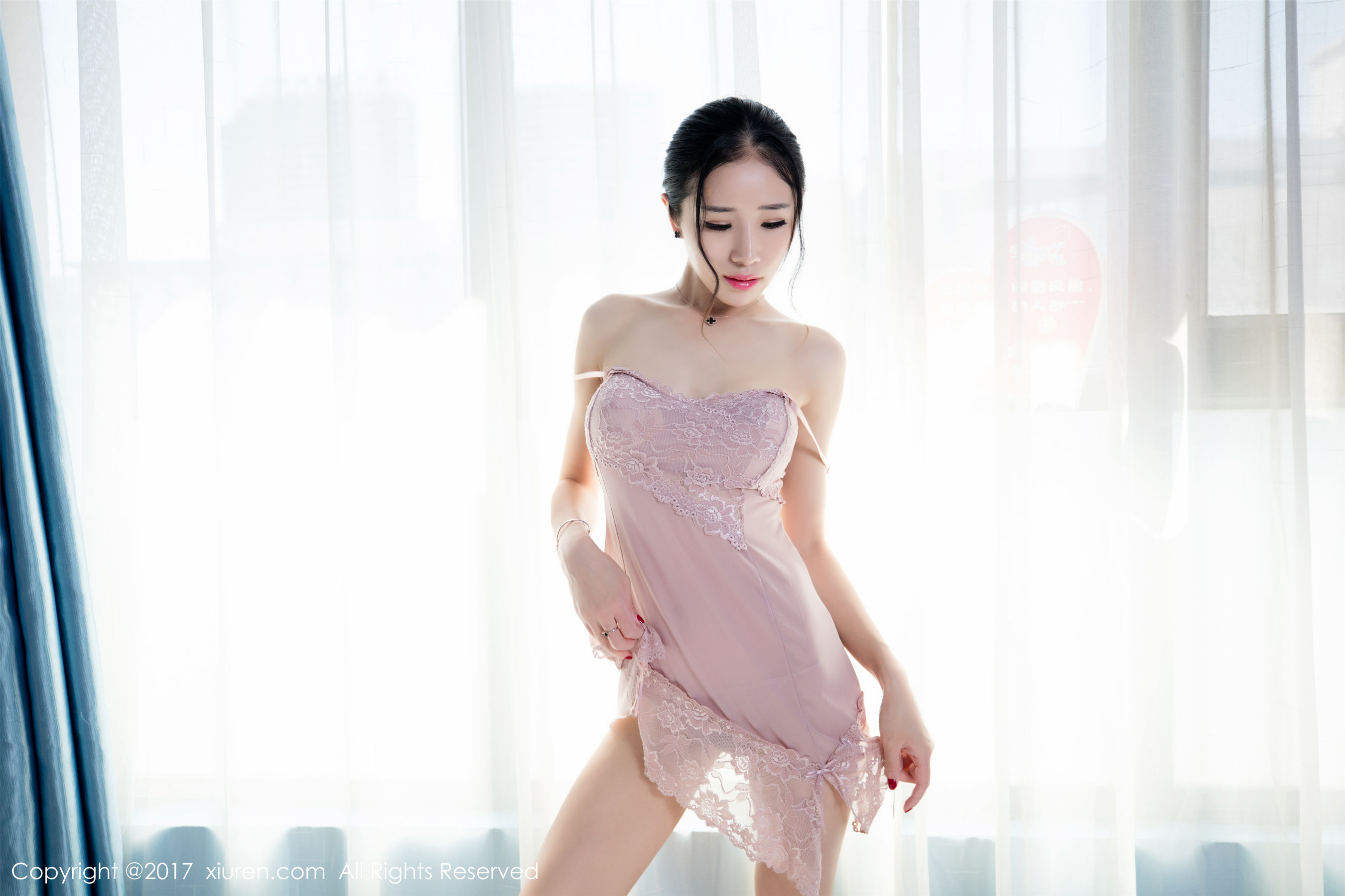 馨怡《半透睡衣的诱惑》 [秀人XIUREN] NO.806（50P）