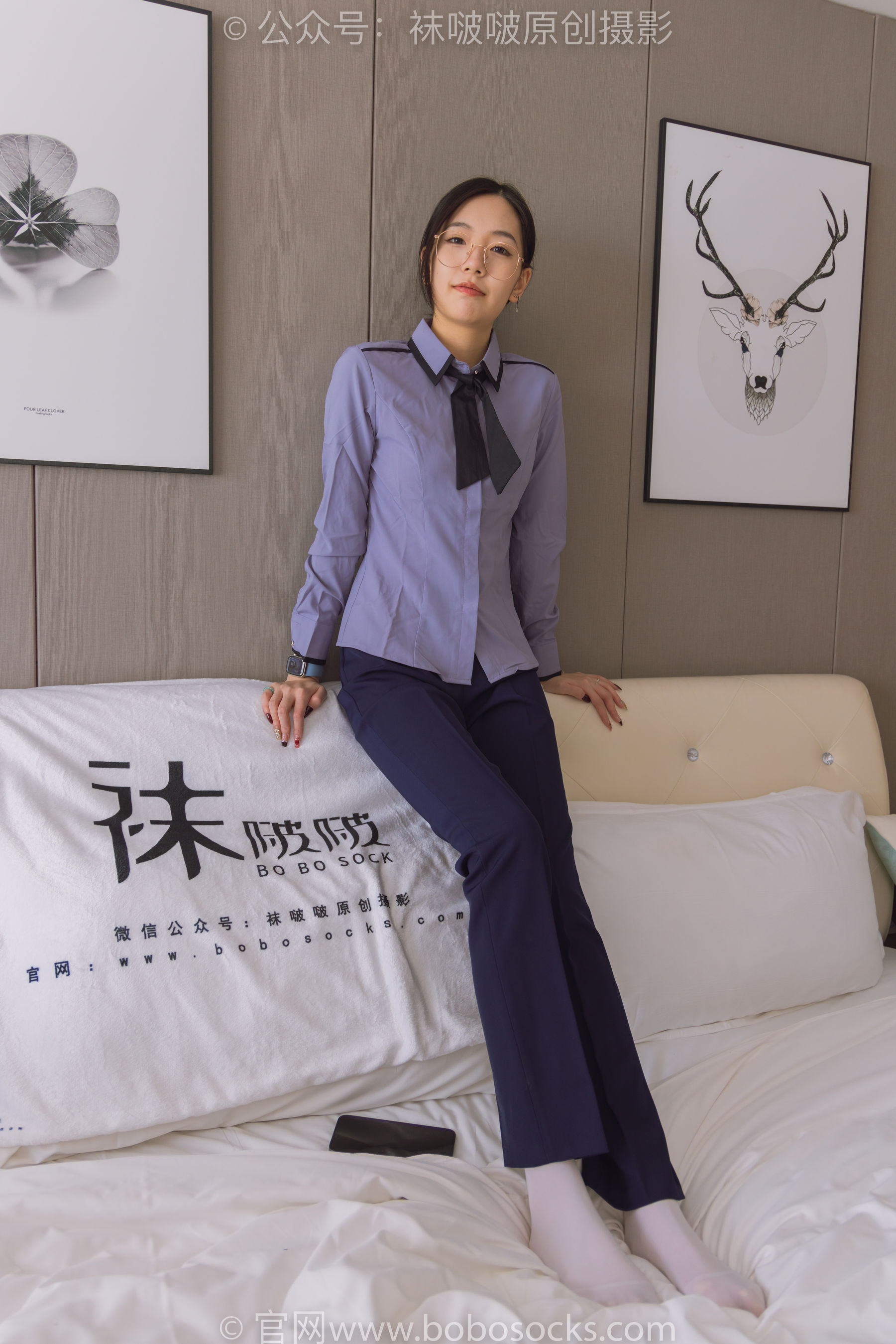 BoBoSocks袜啵啵 No.178 小甜豆-高跟鞋、厚白丝、ol风裤里丝（138P）