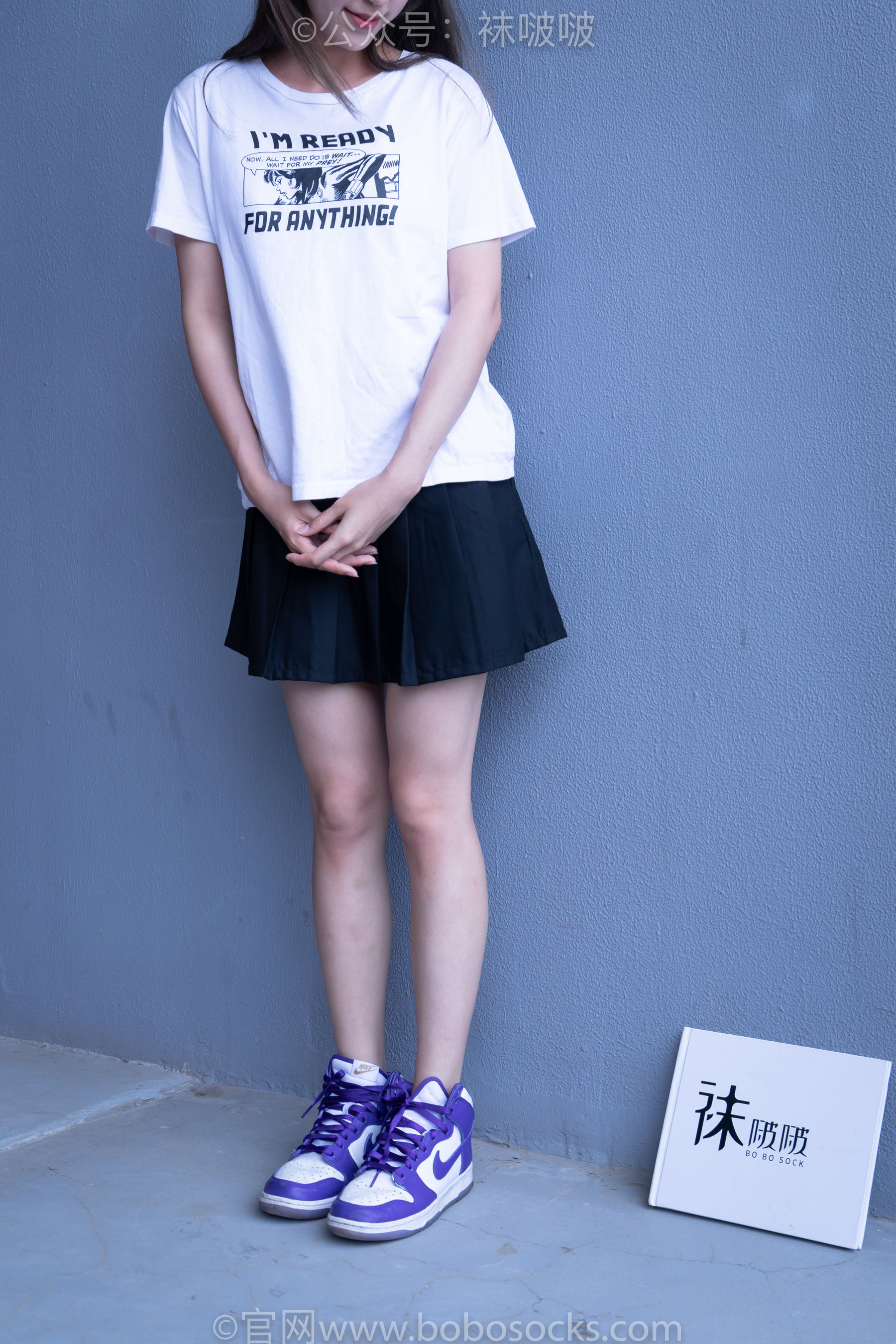 BoBoSocks袜啵啵 积分限定作品002 泡芙- AJ、白色棉质船袜、裸足（135P）