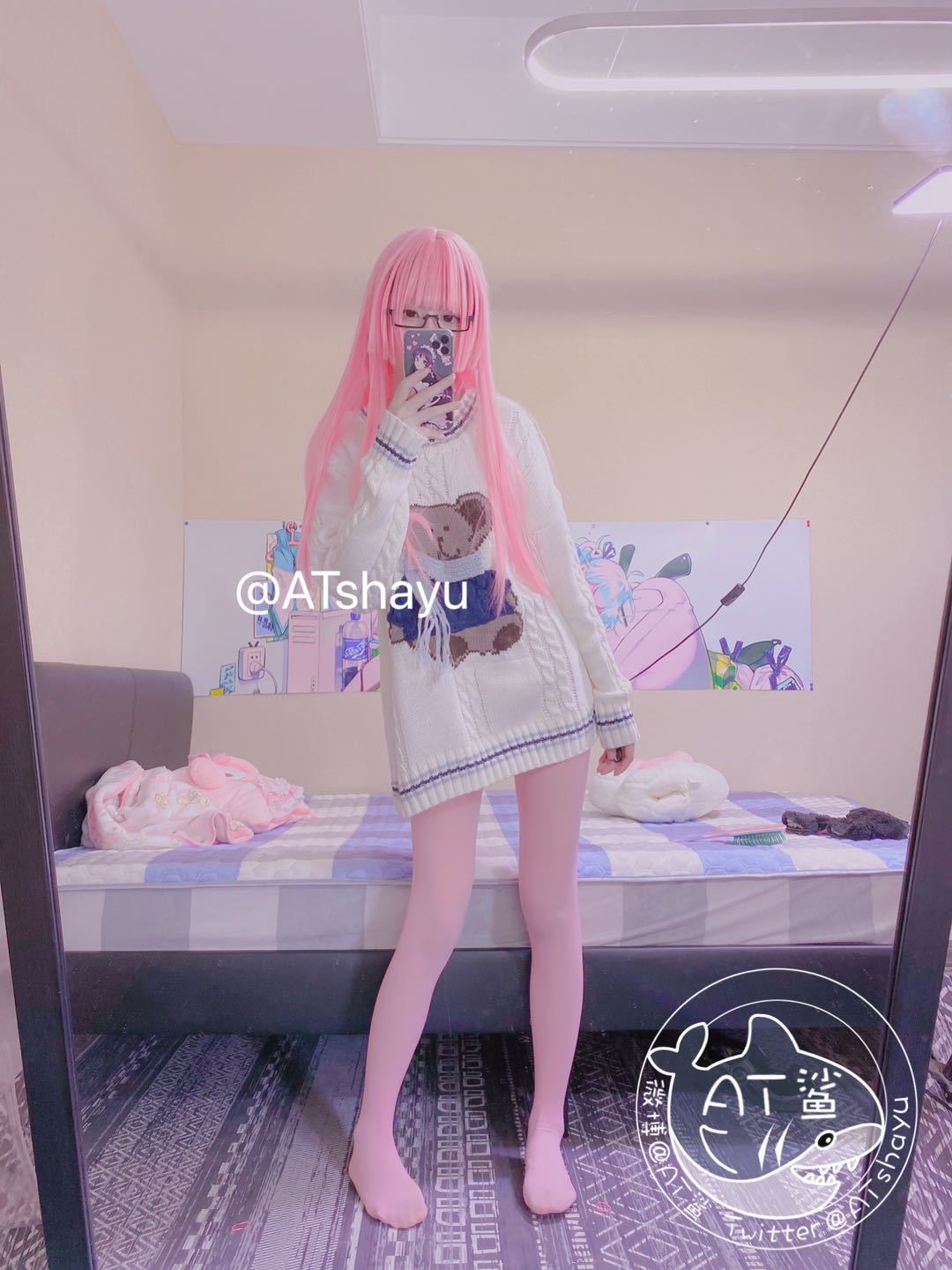 AT鲨 粉色（47P）