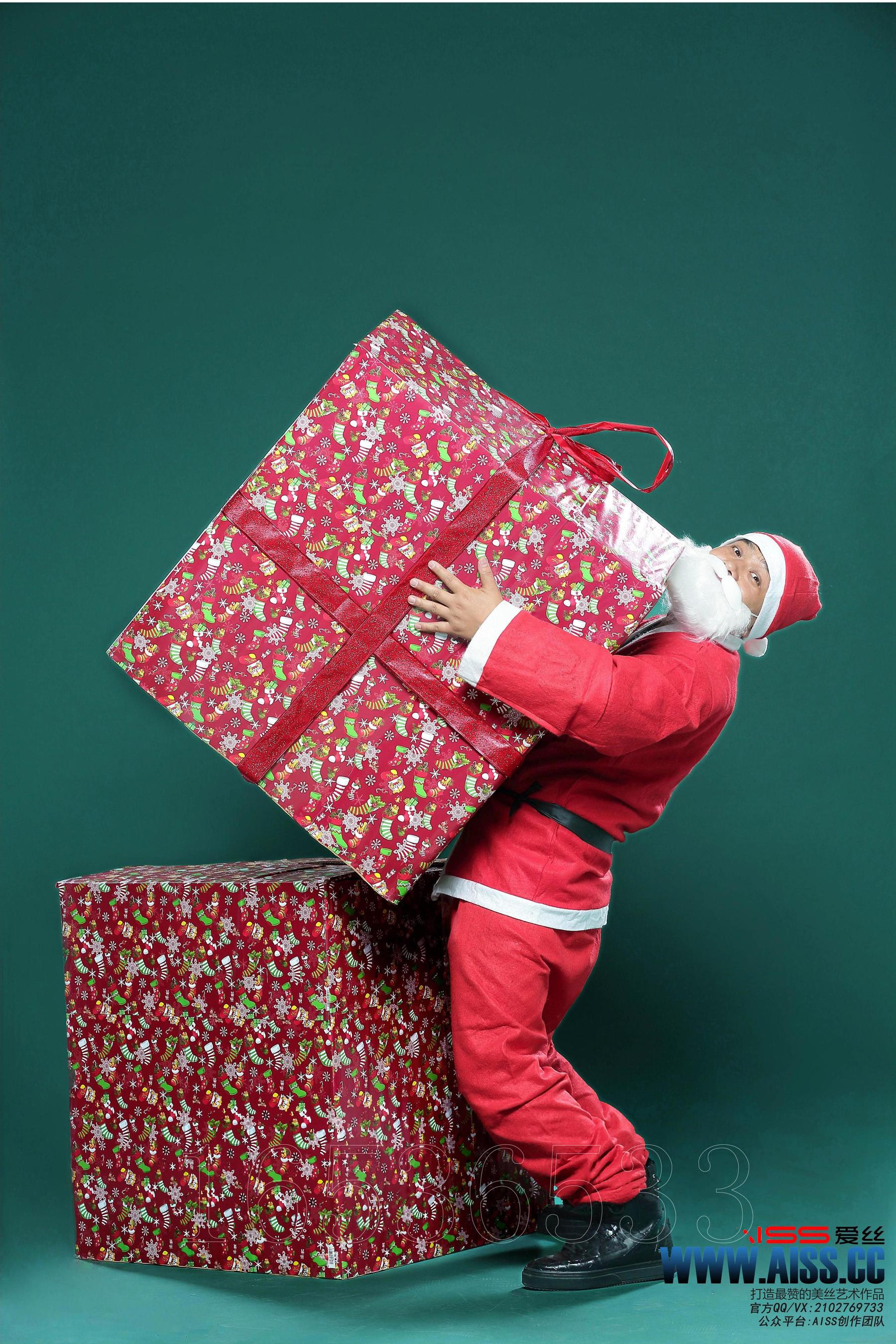 陈雅漫/松果儿《圣诞丝袜狂欢》 [AISS爱丝]（119P）