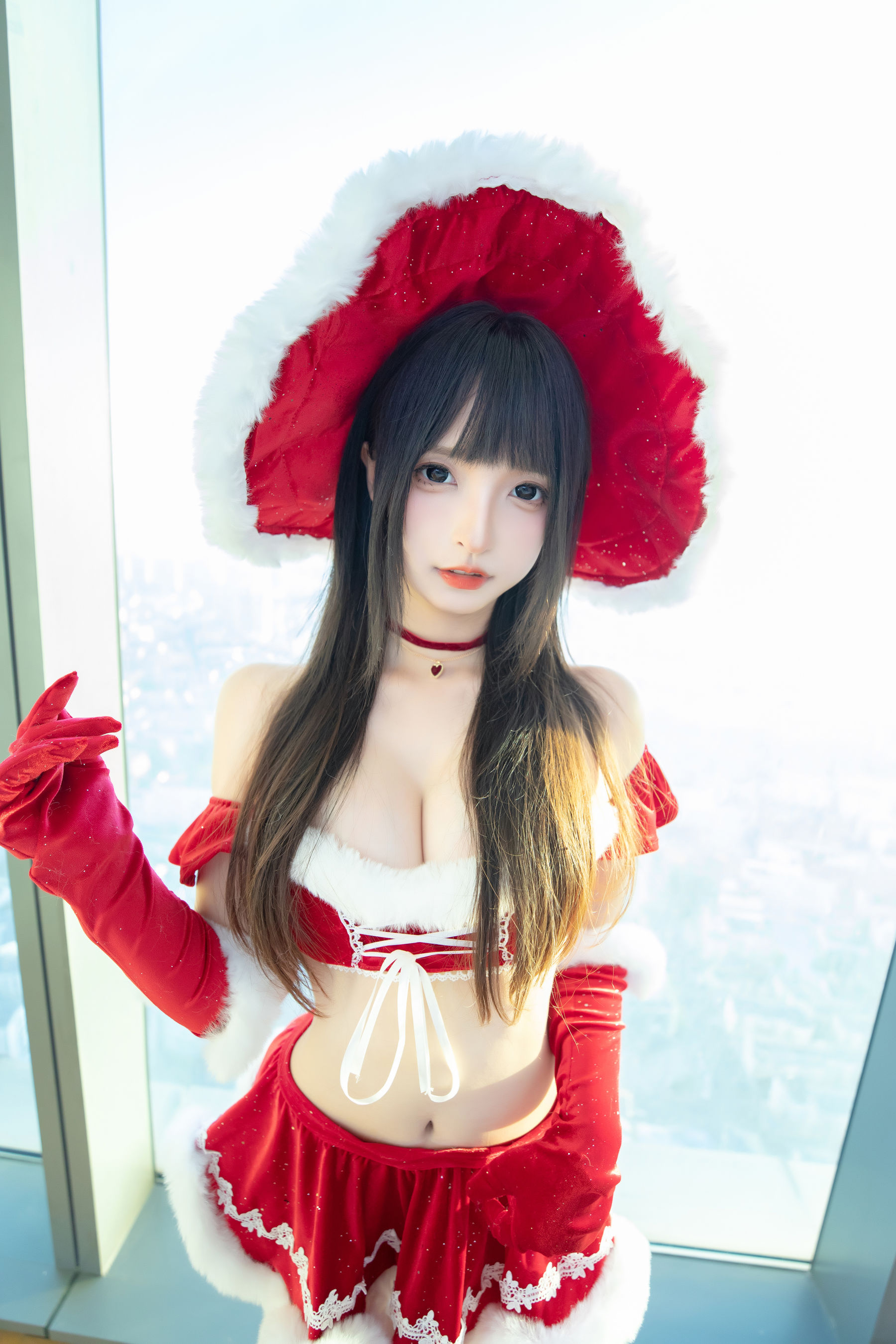 [福利COS] 萝莉神楽板真冬 之圣诞魔法（75P）