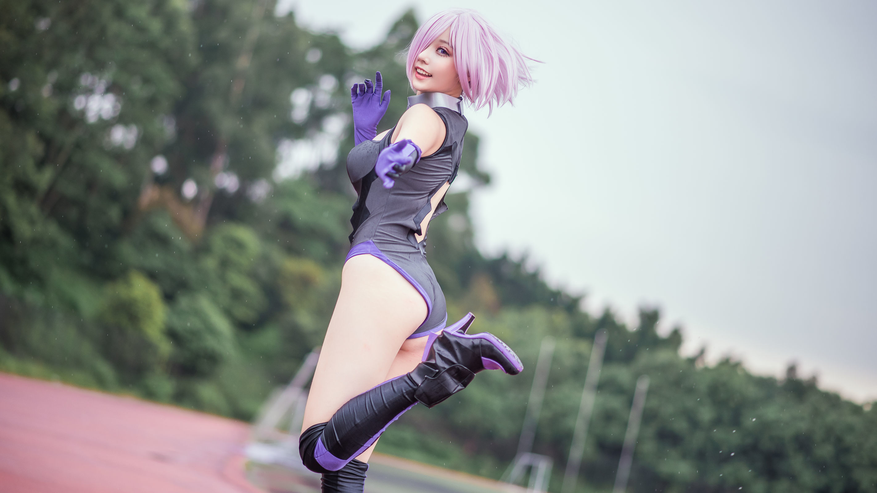 [萝莉COS] 萌妹菌烨tako - 玛修个人训练（17P）-爱变色