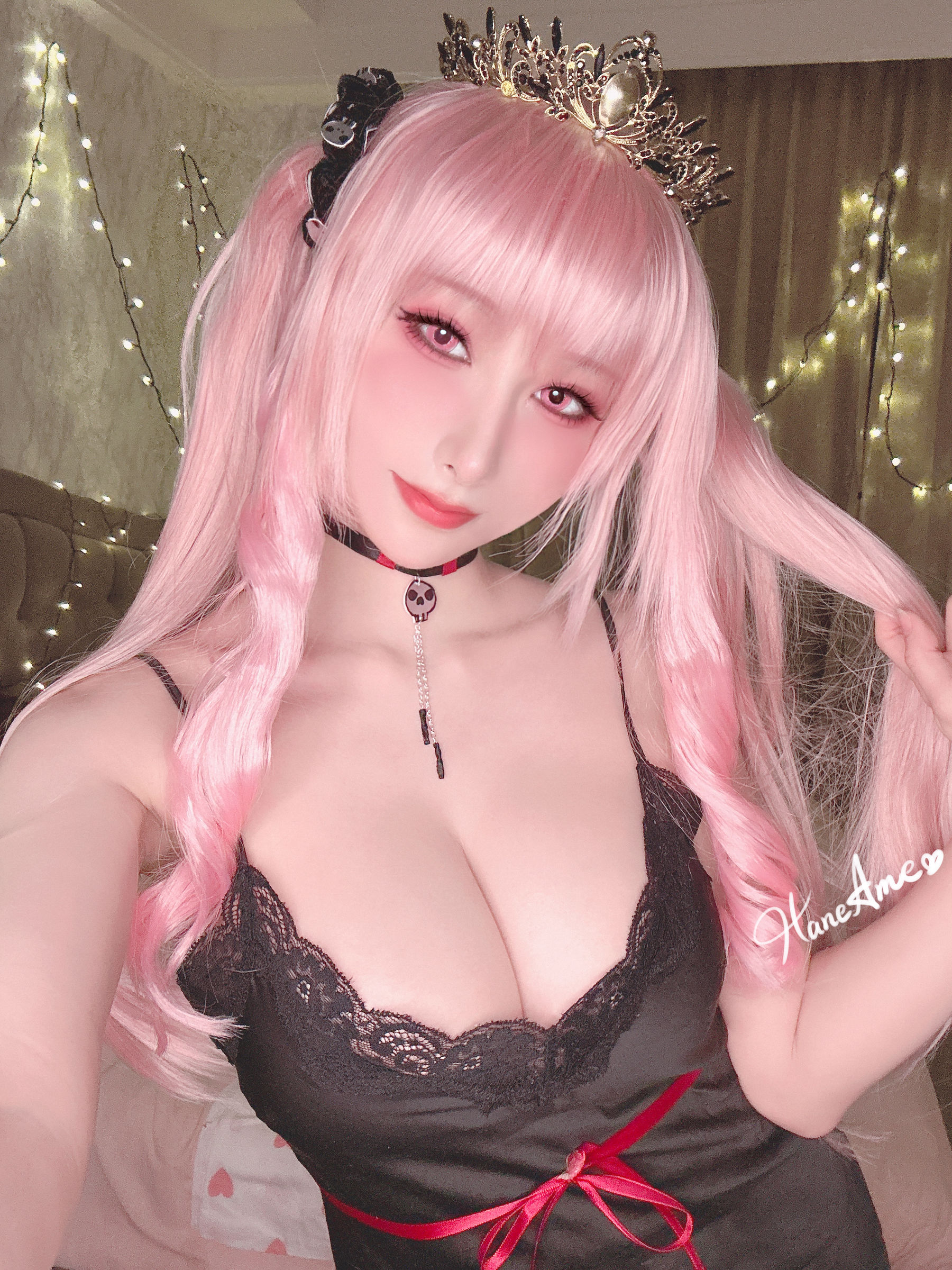 Hane 雨波写真 - Hololive Calliope 死神睡衣（32P）