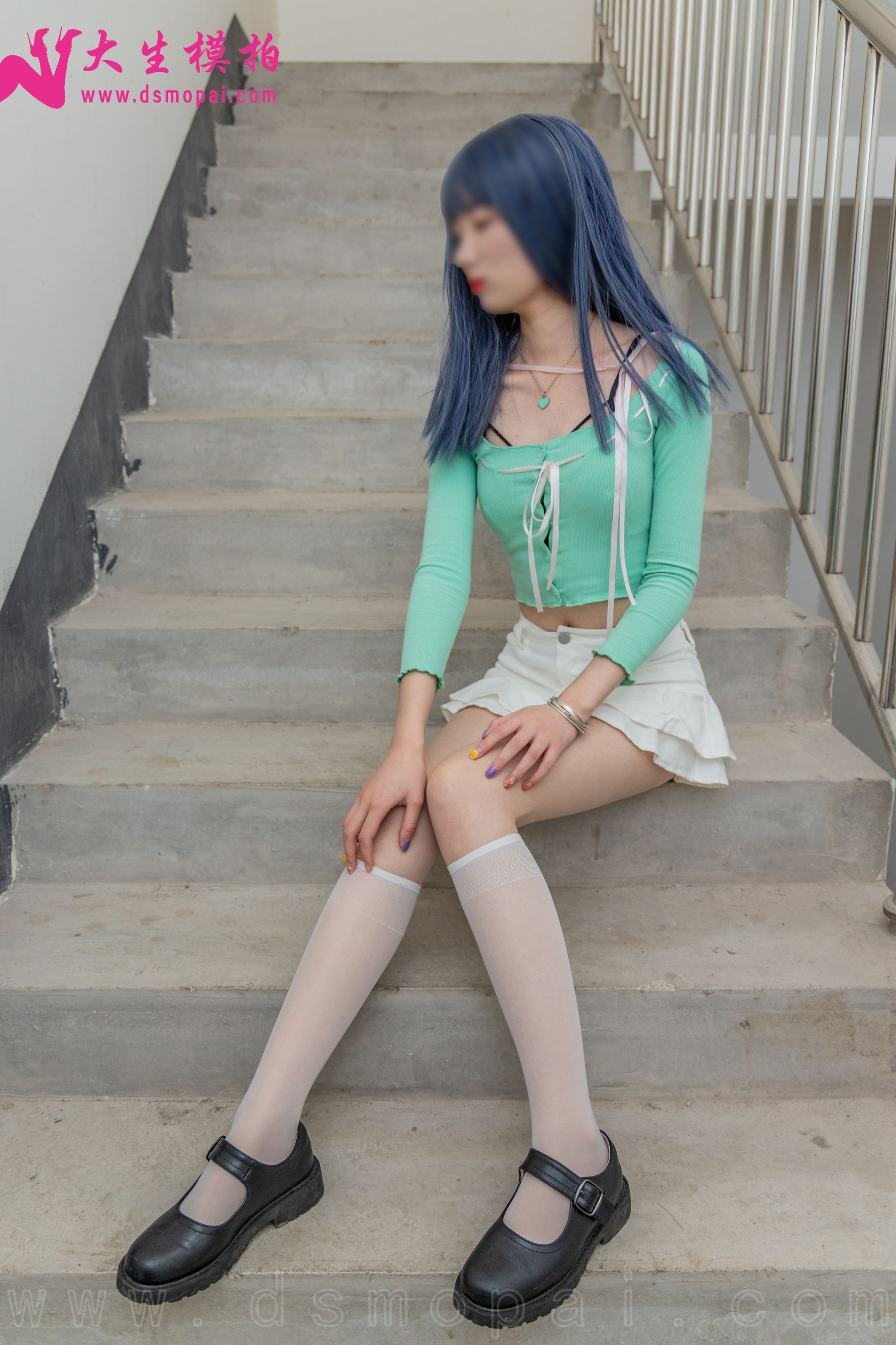 [大生模拍] NO.234 利利 楼道美丝 写真套图（64P）-爱变色