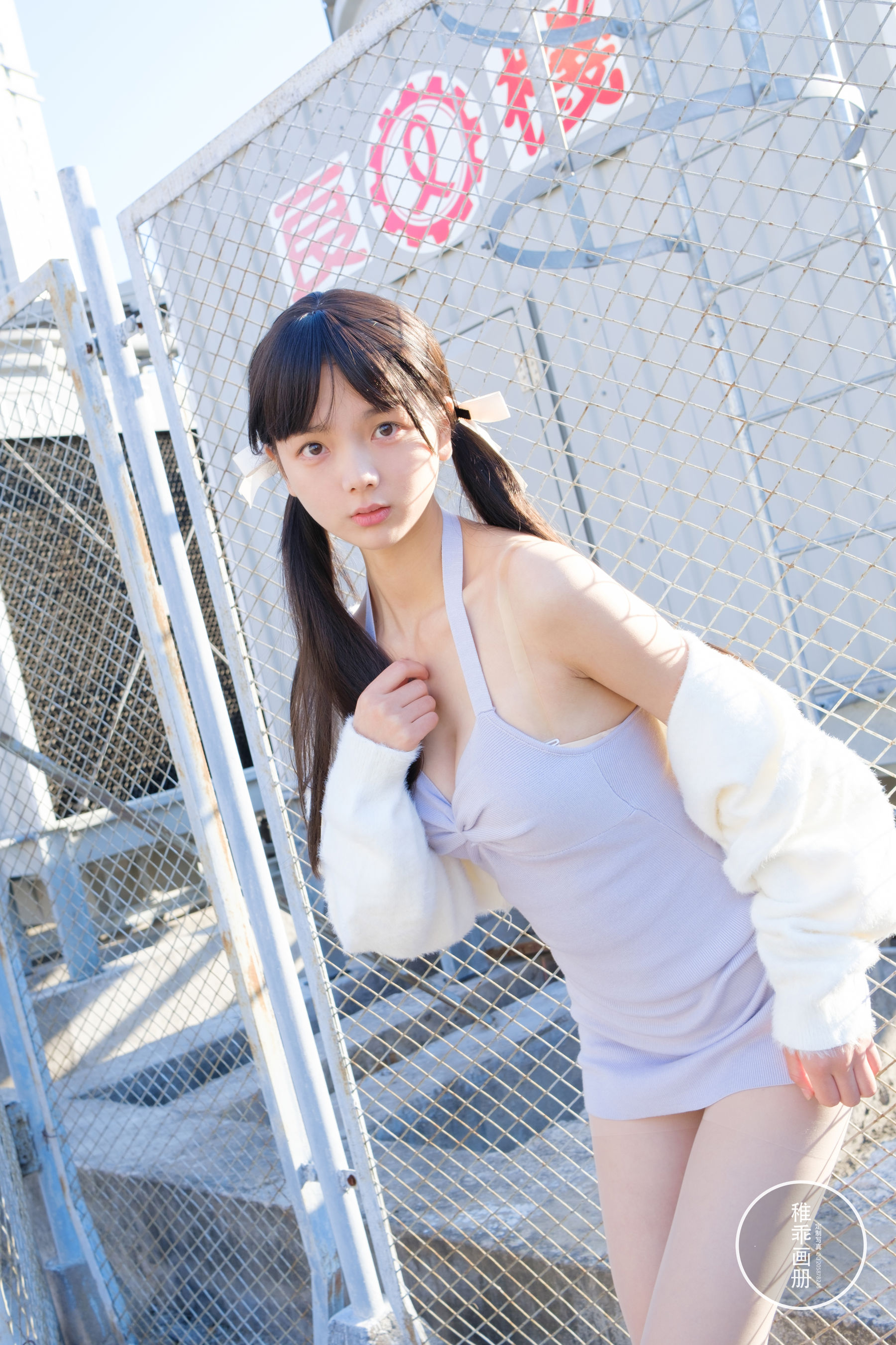 [福利COS] 柴系小乖(稚乖画册) - 夜夜 天台停车场肉丝 Lolita（83P）