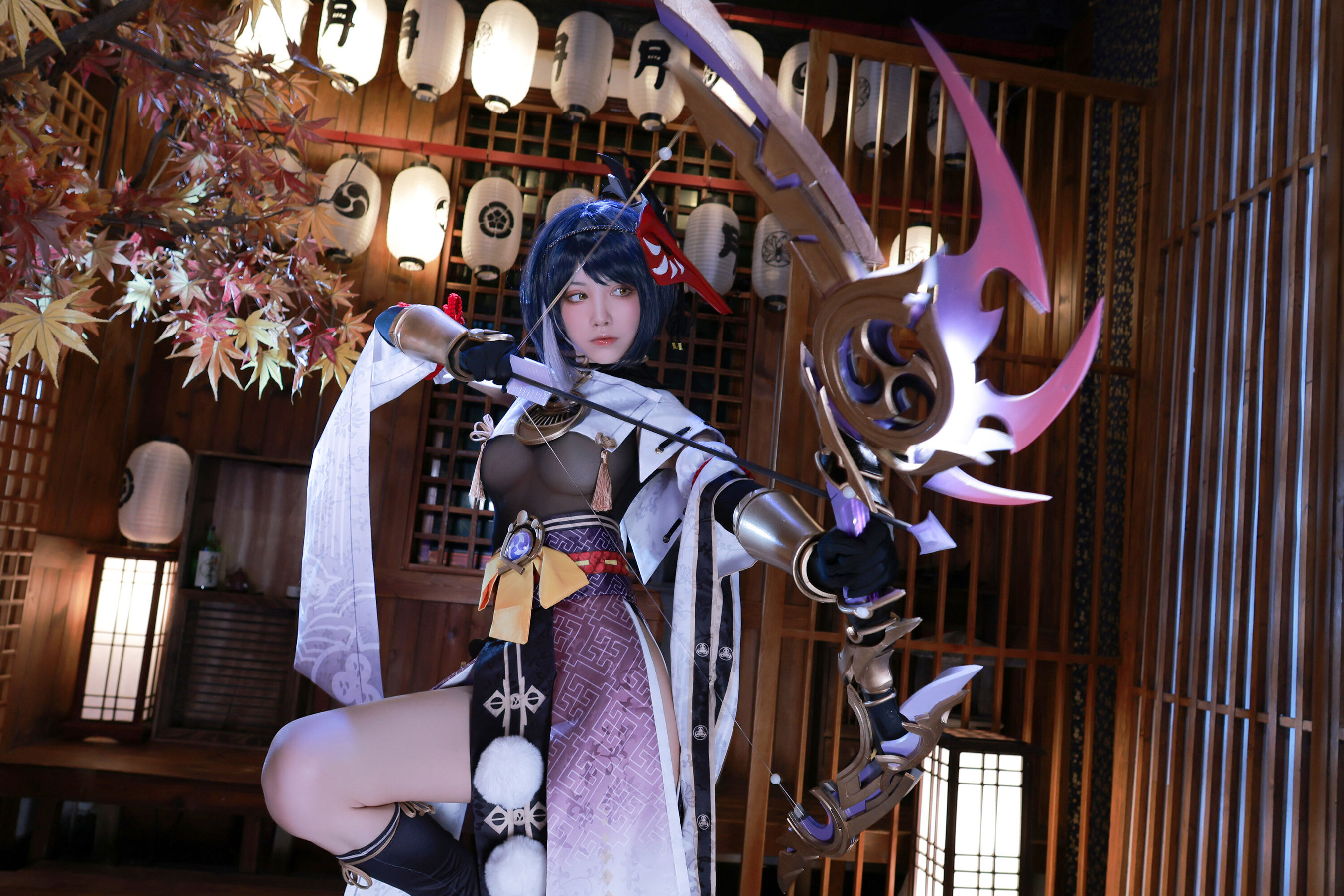 [福利COS] 动漫博主水淼aqua - 九条裟羅（41P）