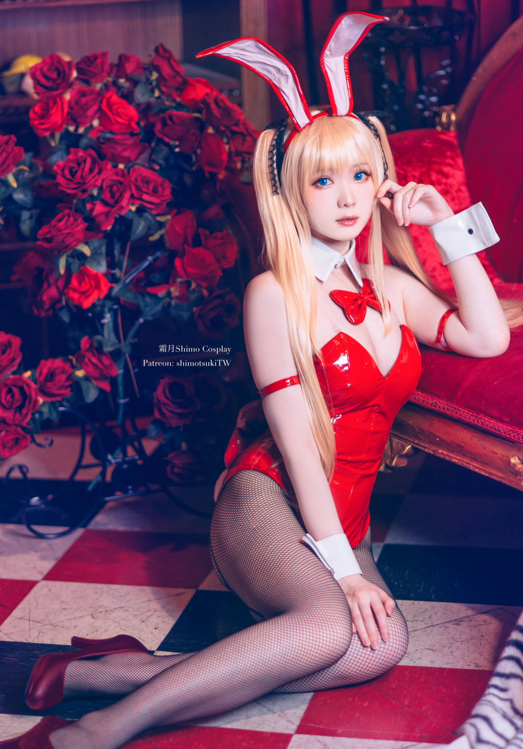 [福利COS] 微博妹纸霜月shimo - 英梨梨 兔女郎（12P）