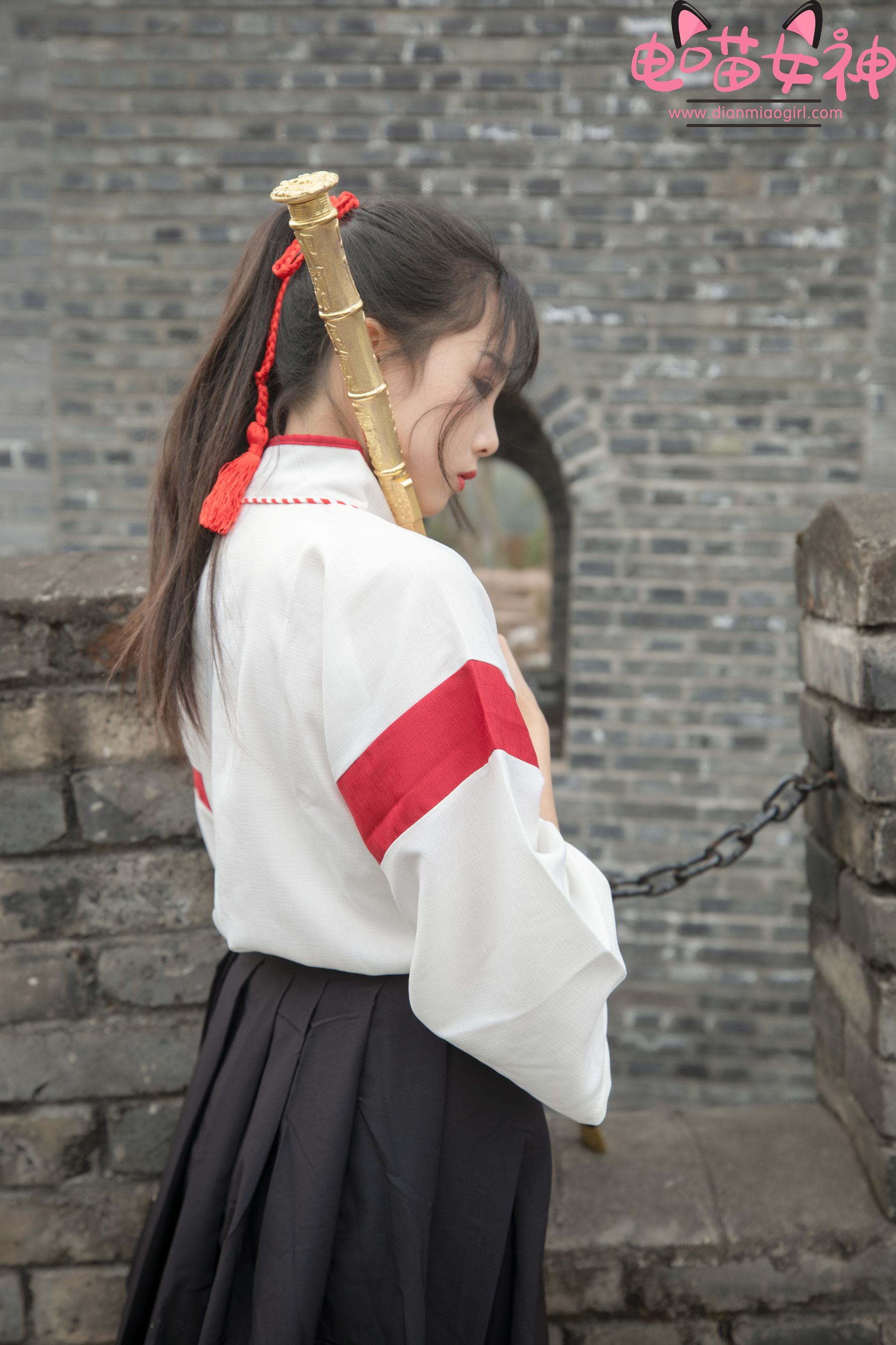 [网红COSER] 电喵女神 - 灵唯 长城古装（69P）