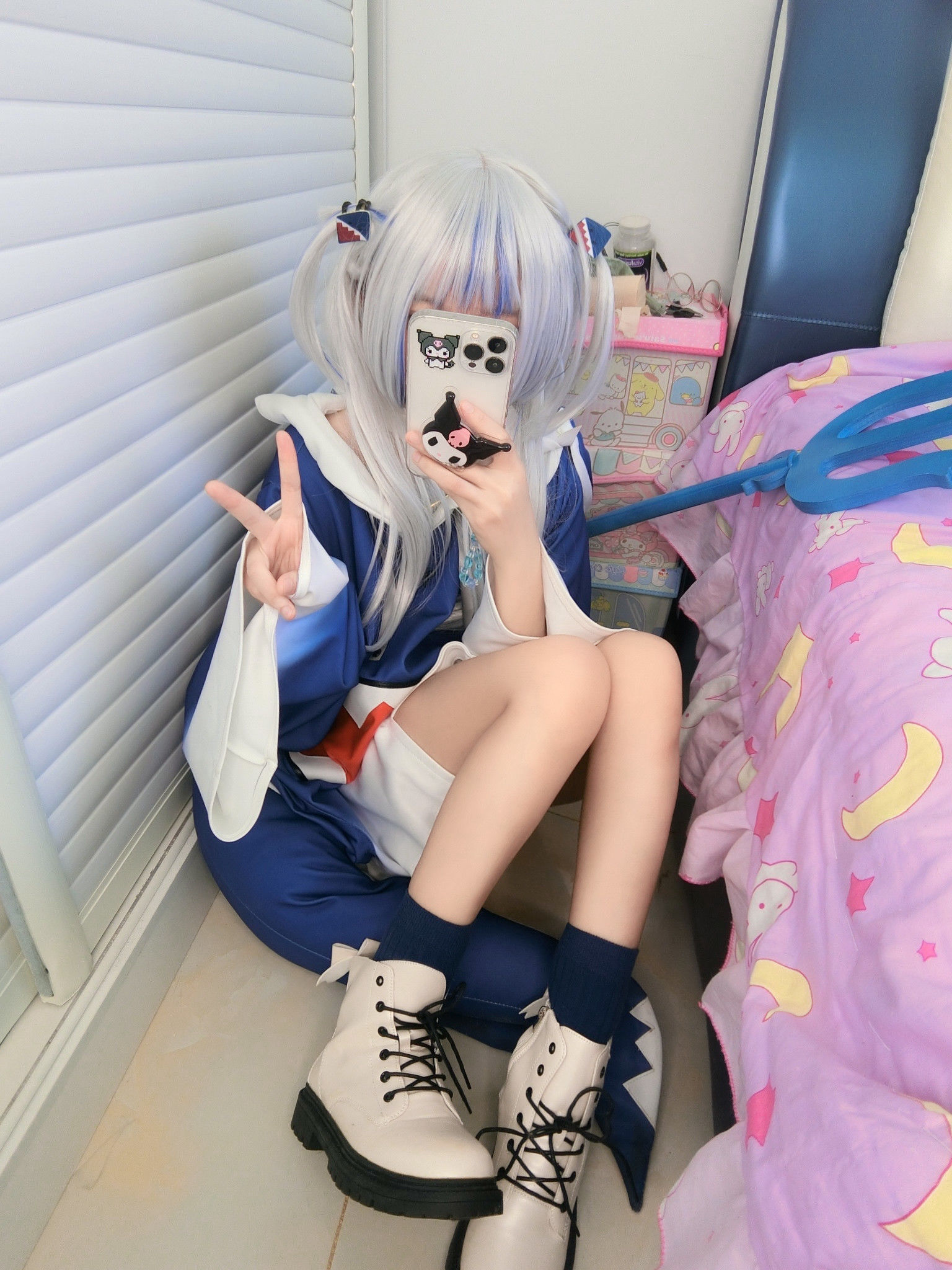 [网红COSER] 萌妹子Coser摇摇乐yoyo - がうる・ぐら（151P）-爱变色