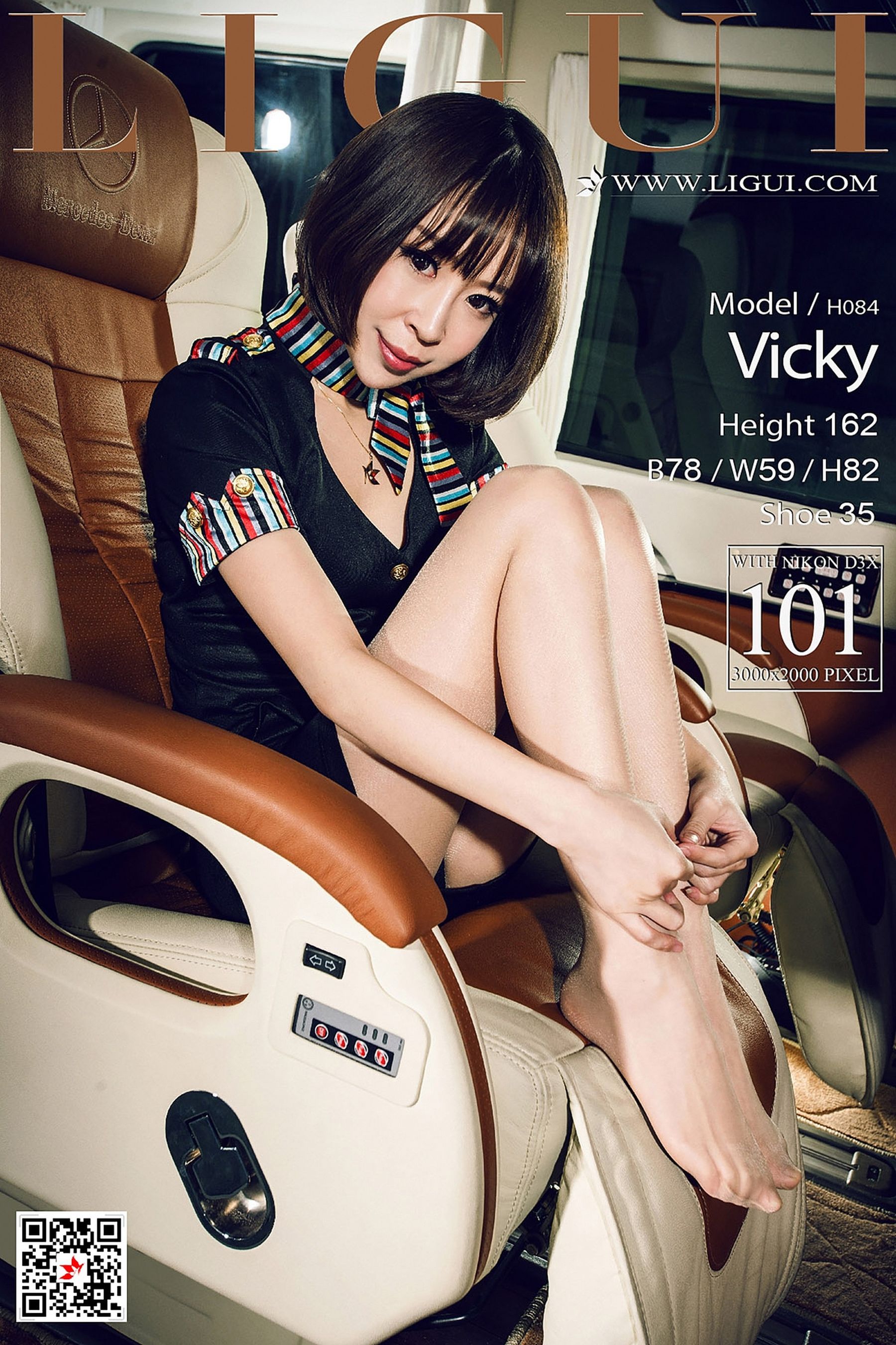 Model 足模Vicky《空姐丝足》 [丽柜Ligui]（102P）