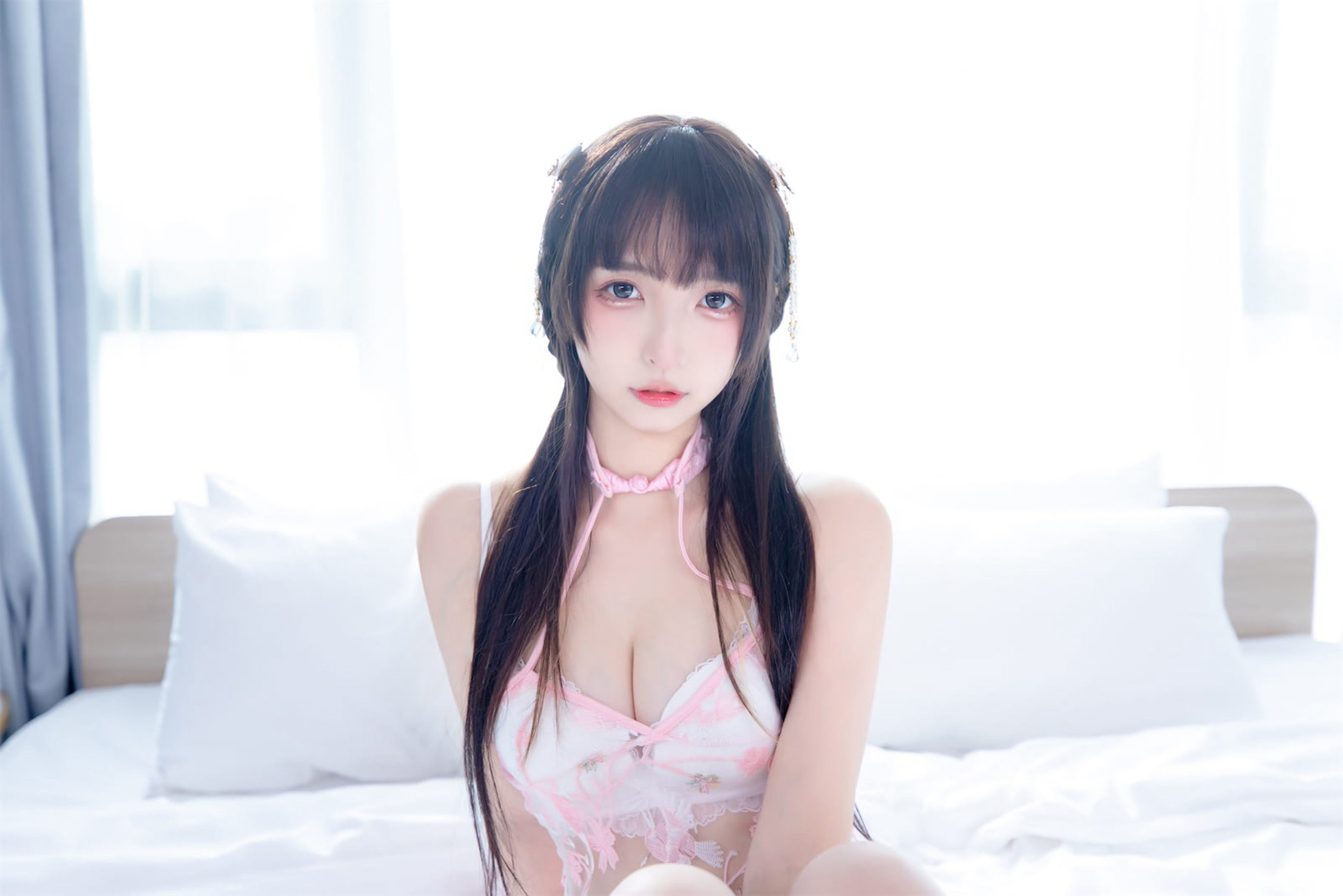 [福利COS] 萝莉神楽板真冬 之小鸟依人（75P）-爱变色