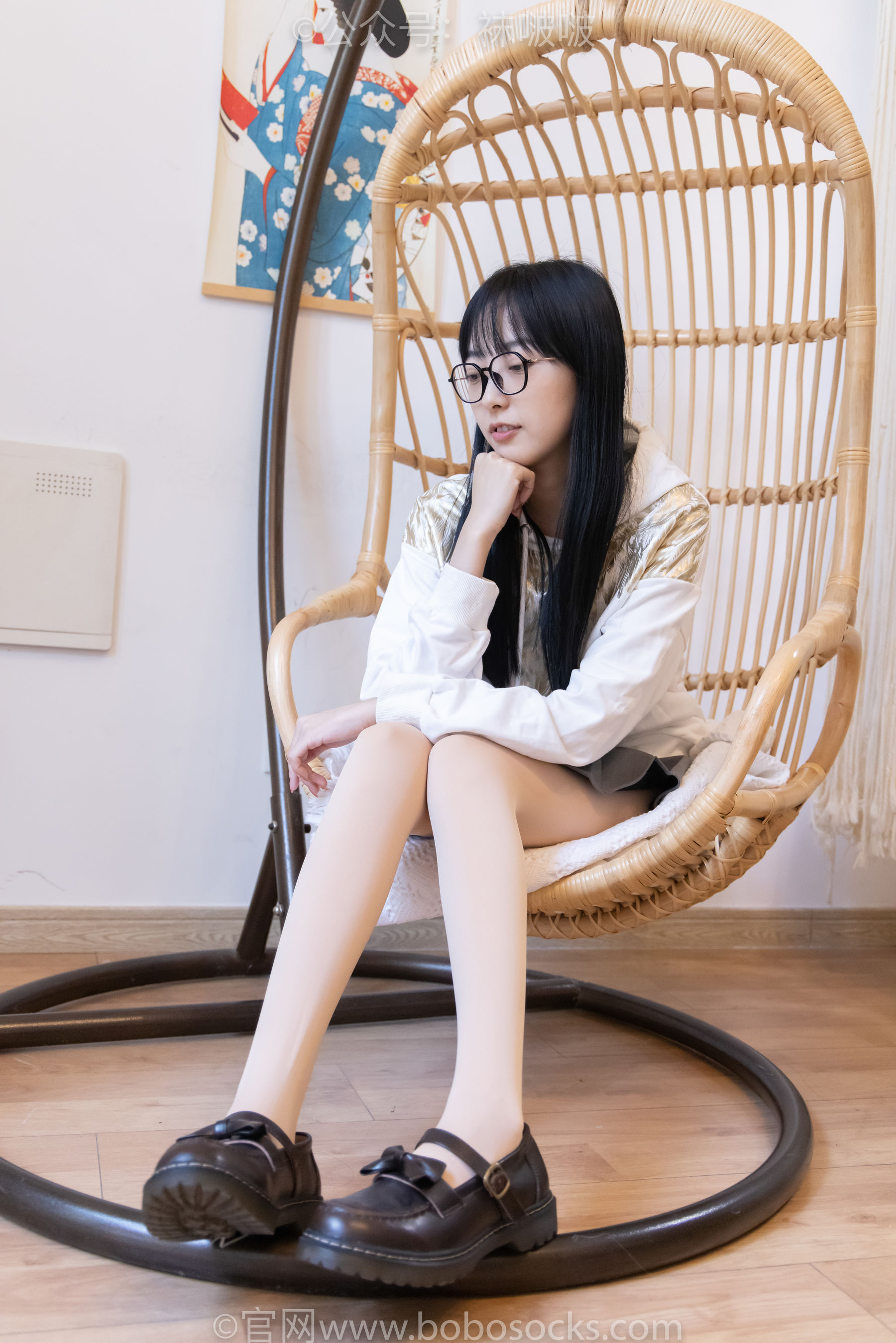 BoBoSocks袜啵啵 No.047 稚予-皮鞋、厚肉丝（131P）