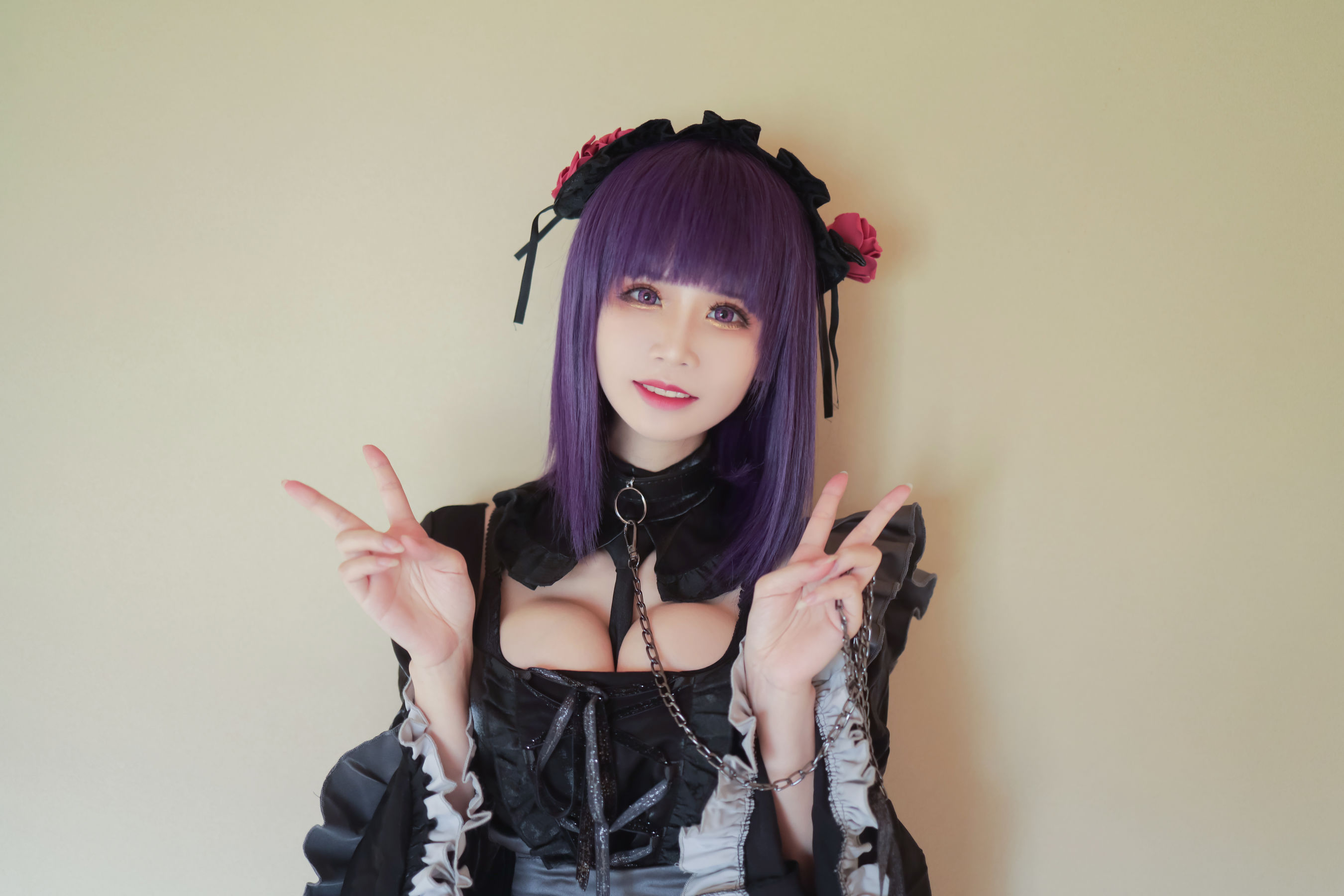 [福利COS] 动漫博主爱老师_PhD - 喜多川海梦 洛丽塔（13P）