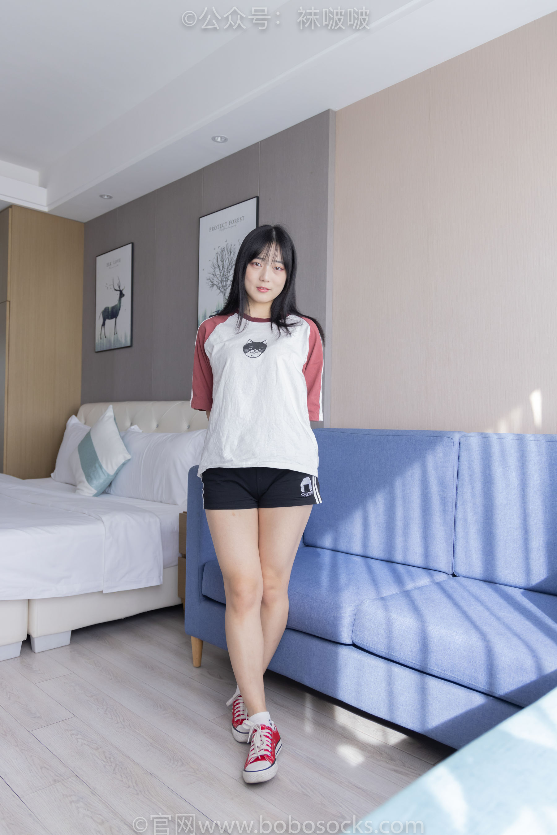 BoBoSocks袜啵啵 No.036 菠萝-帆布鞋、白棉袜、裸足（135P）