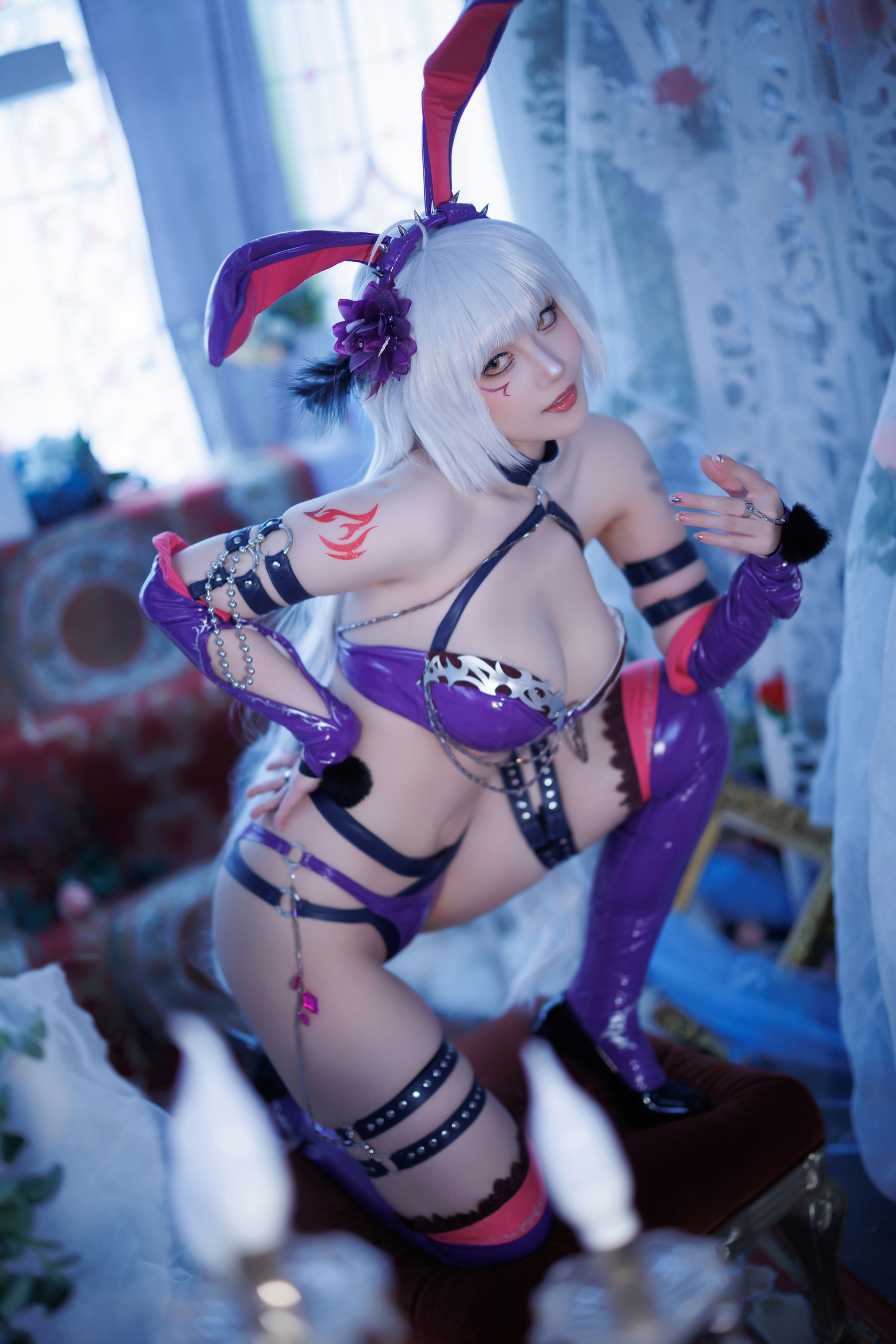 微博COS妹子Cien恩恩 - 黑贞兔女郎泳装（30P）